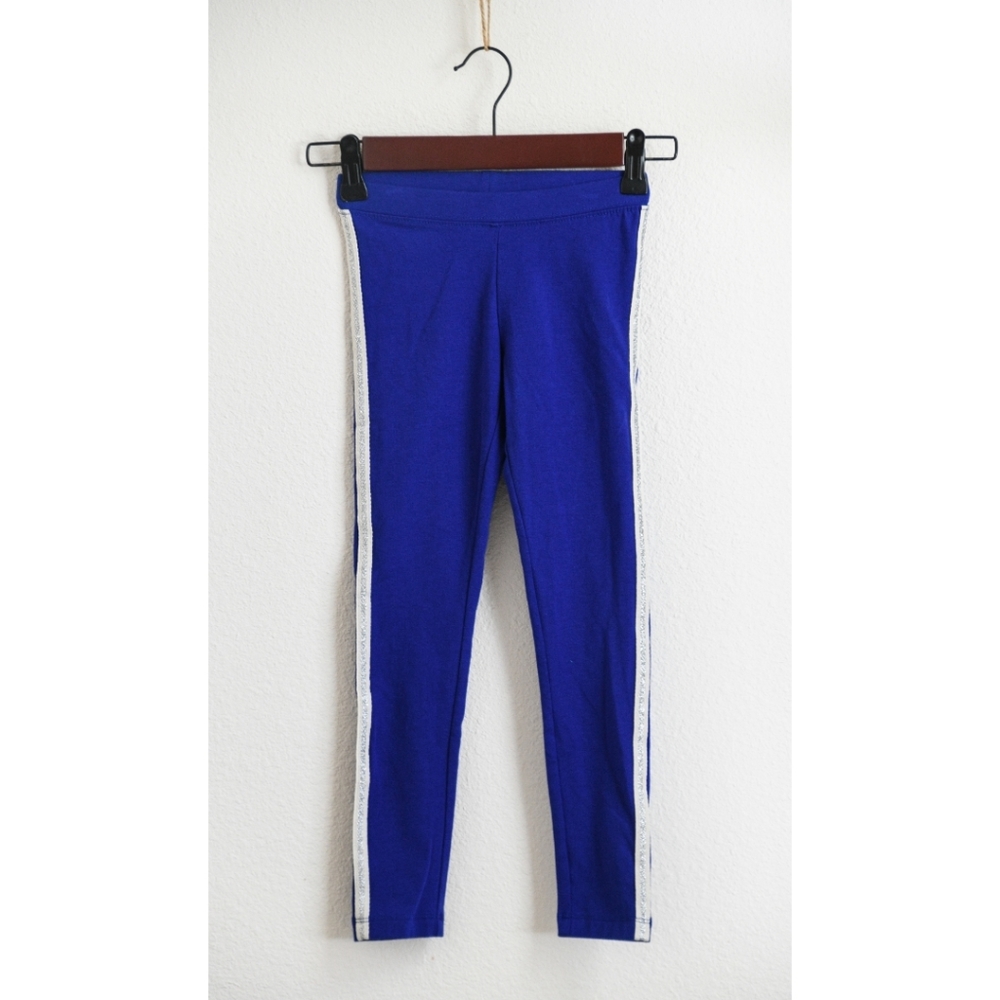NWOT Cat & Jack Silver & White Stripe Leggings - Picture 3 of 4